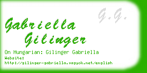 gabriella gilinger business card